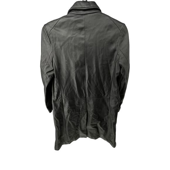 J. Percy Vintage Leather Button Down Jacket Women's Size Small - Picture 6 of 6